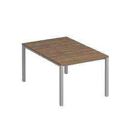 Рабочая станция на металлокаркасе КФ (2х100) Комфорт КФ К.С1 1143 ШТ дуб шамони темный / серый - Фото предпросмотра