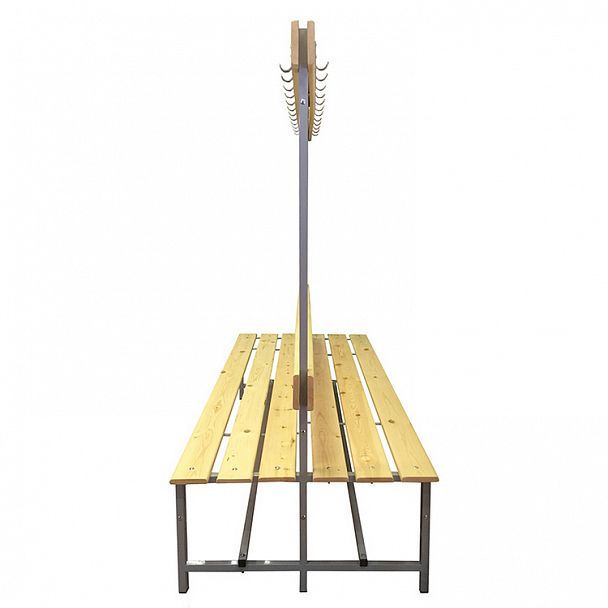 Скамья с вешалкой двухсторонняя 16 крючков 1500 - Вид 3