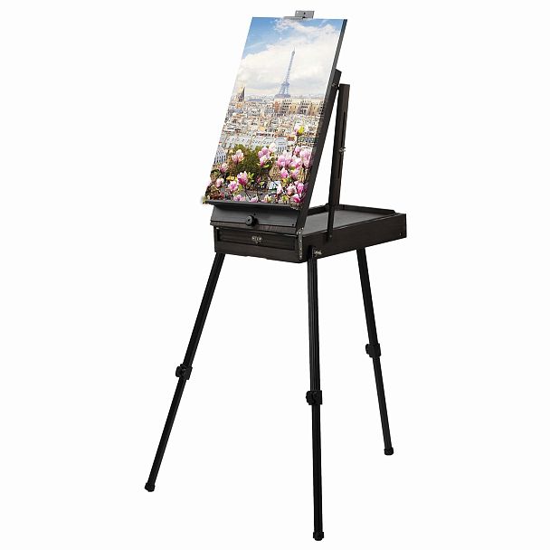 Этюдник-мольберт BRAUBERG ART PREMIERE, алюминиевые ножки, холст до 82 см, кофейный, 191757 - Вид 11