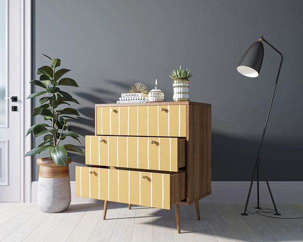 Комод Berber три ящика 43 принт арт BB40/Print_43 - Вид 2