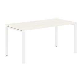 Стол прямой EUST 1580 Ясень Траун/Белый 1560х800х750 EDIS - Фото предпросмотра