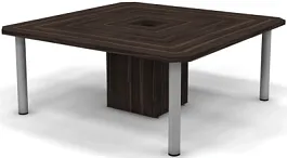 АККОРД / ACCORD RACR008 Конференц стол (без опор) 1800х1800х750 Дуб Термо - Фото предпросмотра