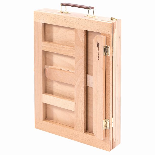 Мольберт настольный из бука с выдвижным ящиком, 34,5х26х27 см, холст до 30 см, BRAUBERG ART, 192247 - Вид 9