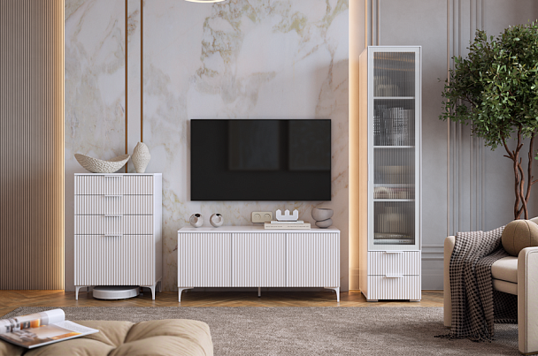 Гостиная "Зефир К1" (2200х424х1900) ГК01Зефир.3268 - Вид 1