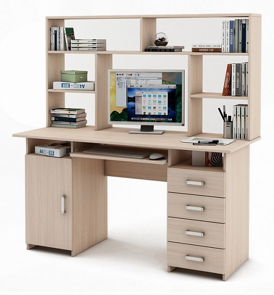 Стол компьютерный Лайт-7К СН - Вид 1