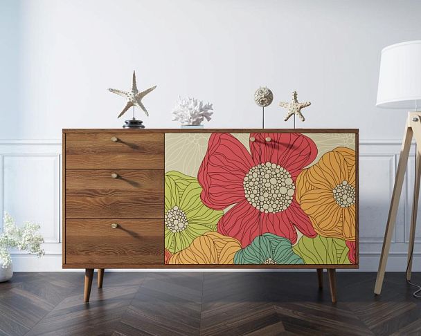 Комод Berber с двумя дверками и ящиками 5 принт арт BB05/Print_05 - Вид 4