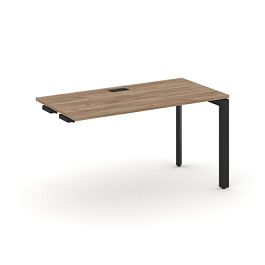 Style Project Next Стол-приставка к опор. элем. SN-59P.OPRS-003 Дуб Табак/Металл Черный/Черный Заглушка 1380*600*750 - Фото предпросмотра