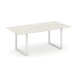 Style Project Direct Direct Стол переговорный SN-6O.SPRG-198.3 Дуб Наварра/Металл Белый 1980*980*750 - Фото предпросмотра