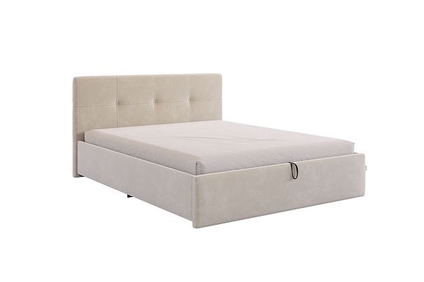 Кровать с подъемным механизмом Веста 160х200 см ZP.KM1.6-21.2081 крем (велюр) - Вид 2