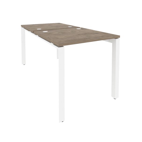 Onix Рабочая станция на П-образном м/к O.MP-D.RS-2.0.8 Тиквуд темный/Белый металл 780*1635*750 - Вид 1