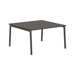 Стол 2-х местный ELWST 1313 Мокко/Мокко 1360х1346х750 EDIS - Фото предпросмотра
