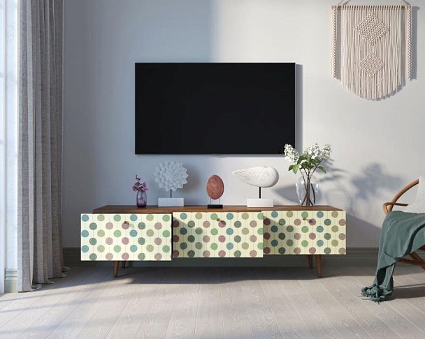 Комод Berber с ящиками низкий под TV принт 24 арт BB19/Print_24 - Вид 2