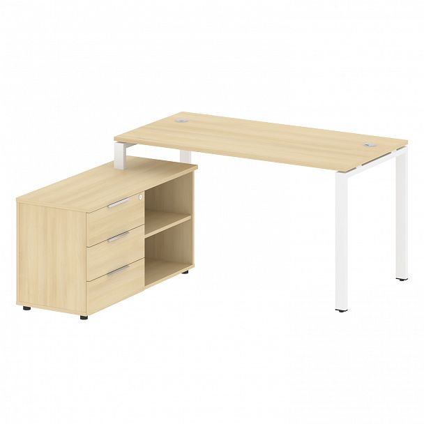 Рабочая станция "Metal System" БП.РС-СТС-2.3 акация/белый - Вид 2