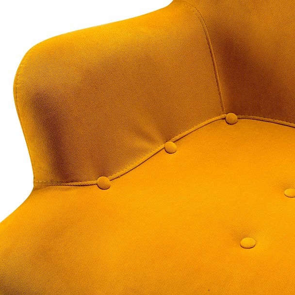 Кресло Хайбэк желтый/т.орех - Вид 7