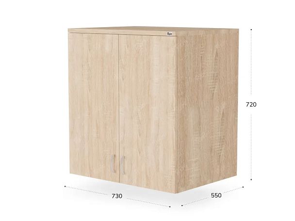 UNITY РАЗ-01Г ДУБ СОНОМА Антресоль закрытая 730х550х720 - Вид 2