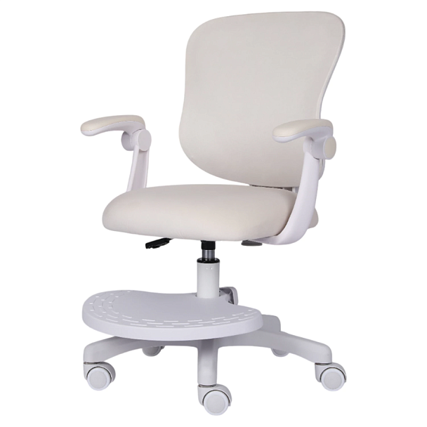 Кресло детское с подставкой для ног BRABIX "Sky MG-206", велюр, бежевое, 533156 - Вид 5