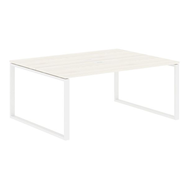 Стол 2-х местный EQWST 1713 Ясень Траун/Белый 1760х1346х750 EDIS - Вид 1