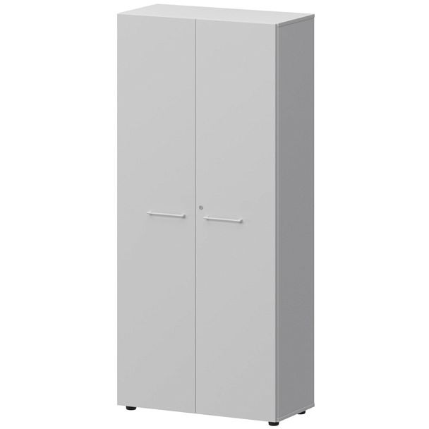 Шкаф высокий закрытый СМШ58F(Б) Белый 792x380x1990 Кортез - Вид 1