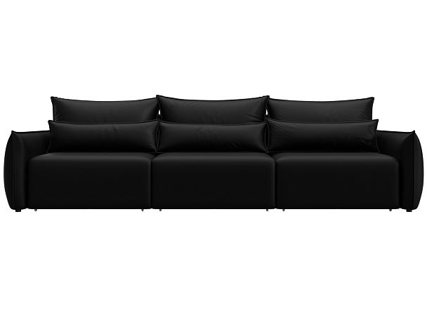 Диван прямой Лига-051 НПБ Лонг Экокожа черный - Вид 2