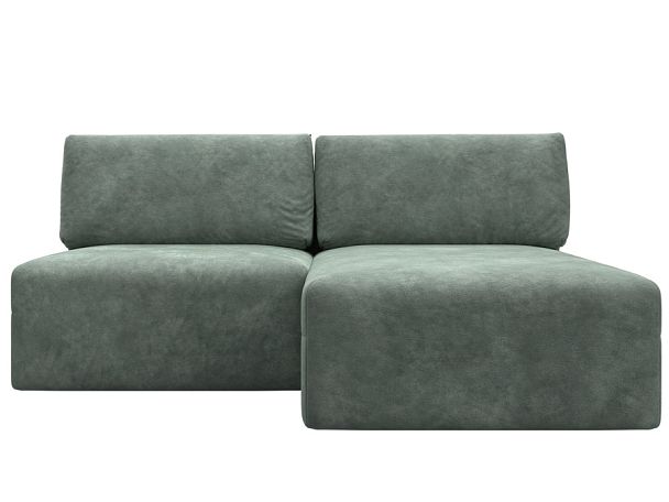 Диван угловой модульный Лига-060 НПБ угол универсальный Велюр зеленый - Вид 1