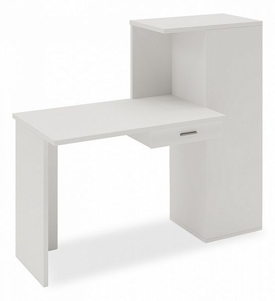 Стол письменный Домино Lite СКЛ-ПРЯМ100+ШК Белый - Вид 1