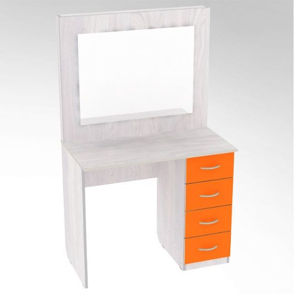 Столик гримерный с зеркалом (Цветной фасад) - Вид 1
