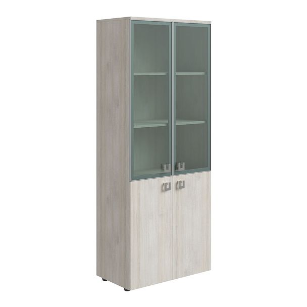 Шкаф для бумаг Solid 78x45x198 светлый дуб - Вид 1