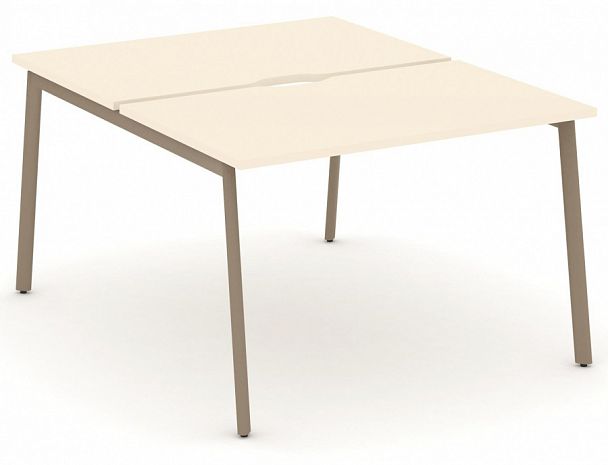 Рабочая станция на 2 места " ESTETICA" ES.D.RS-2.2-VP Сатин - Вид 1