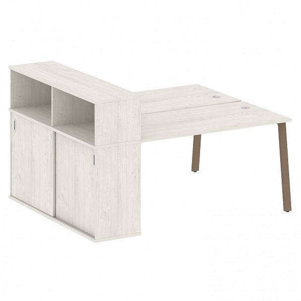 Рабочая станция "Metal System" БА.РС-СШК-2.3 дуб наварра/мокко - Вид 1