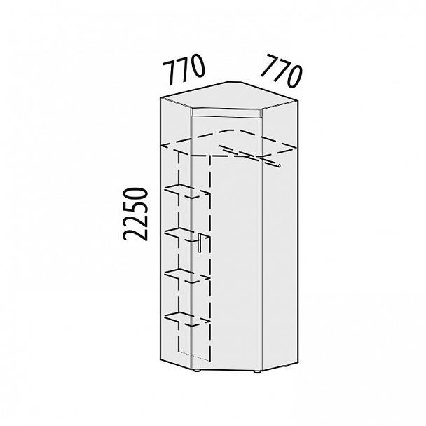 Шкаф угловой "Тиффани" 47.04 - Вид 2