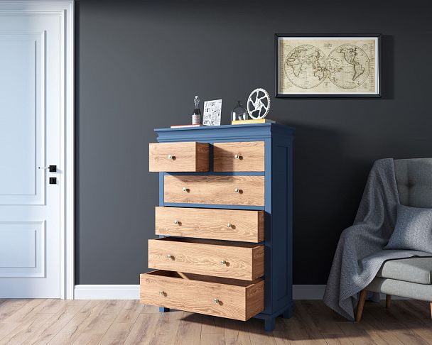 Комод "Jules Verne" высокий из ясеня JV35ETGBY - Вид 3