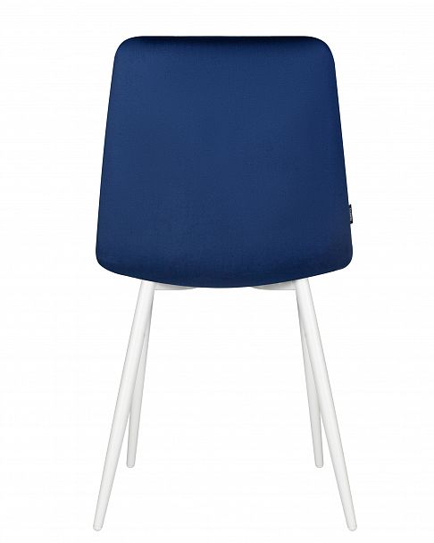 Стул обеденный DOBRIN CHILLY (Темно-синий Holland 60, основание белое) - Вид 5