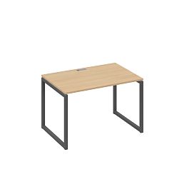 Стол письменный на металлокаркасе QUATTRO A4 А4 Б4 023 БП натуральный дуб / металлокаркас антрацит - Фото предпросмотра