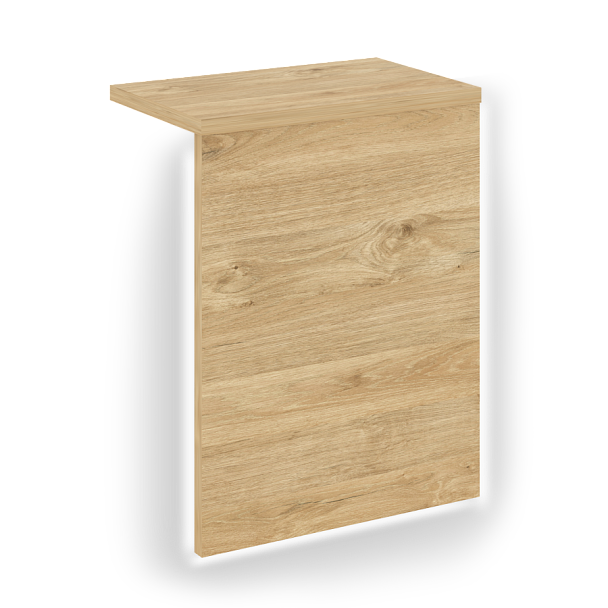 Накладка с подсветкой прямая высокая "Onix" О.R-NP.V-98.1.S тиквуд светлый - Вид 1