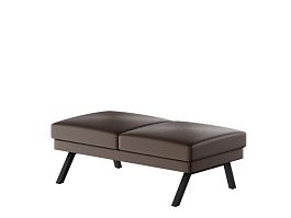 Aldo Банкетка двухместная ALD-04 Линкольн 221/Металл Черный 1430*680*470 - Фото предпросмотра