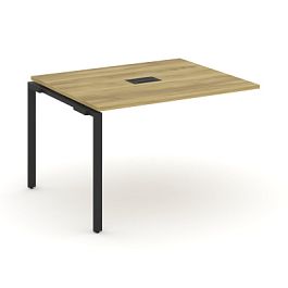 Concept Проходной наборный элемент переговорного стола CN.NPRG-012 Дуб Винченцо/Металл Черный 1180*980*750 - Фото предпросмотра