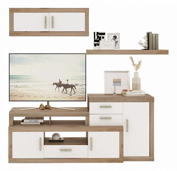 Набор для гостиной Toivo ГСТ 4 Белый/Нельсон - Вид 1