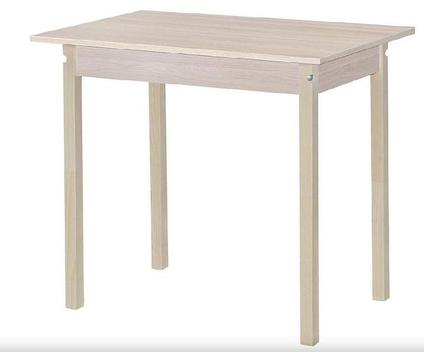 Стол обеденный ЛДСП ПН Бесцветный (Лак),Ясень шимо светлый - Вид 1