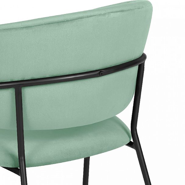 Комплект кухонных стульев Даксон мятный велюр/черный, 4 шт. - Вид 10