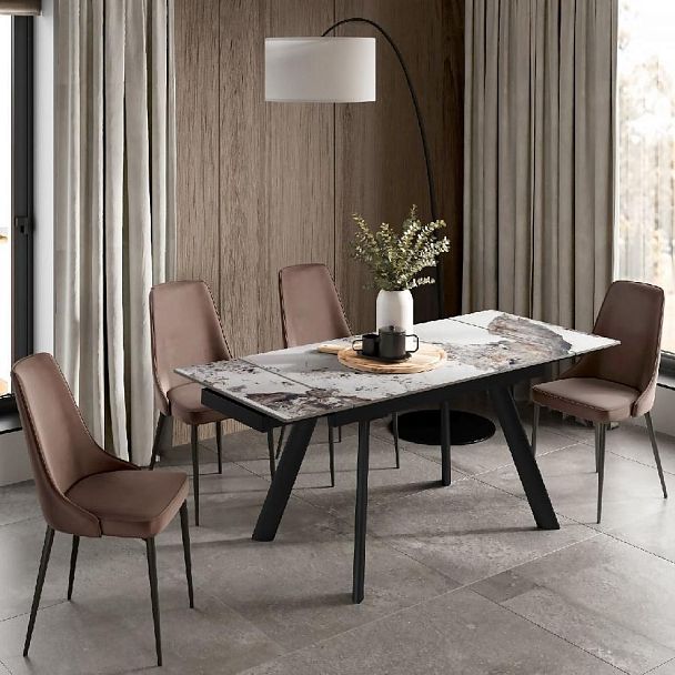 Стол раскладной Stone (140+40+40), керамика глянцевая Cold Jade - Вид 4