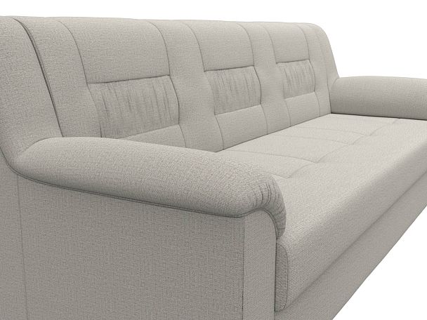 Диван прямой Карелия Рогожка бежевый - Вид 4