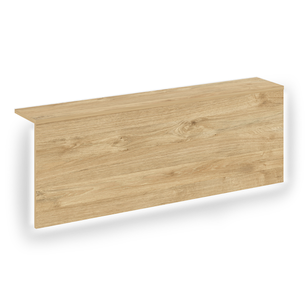 Накладка с подсветкой прямая высокая на 2 модуля "Onix" О.R-NP.V-118.2.S тиквуд светлый - Вид 1