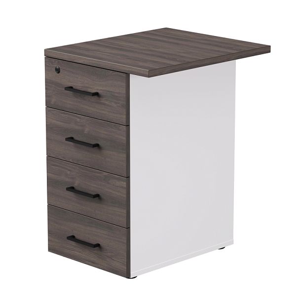 Тумба приставная Everprof EVO с топом 510х600x755 Белый/Дуб Пасадена - Вид 1