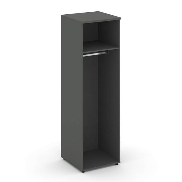 Стайл Проджект Гардероб узкий глубокий SN.GB.E-002 Антрацит/Черный Ручки 600*600*1982 - Вид 2