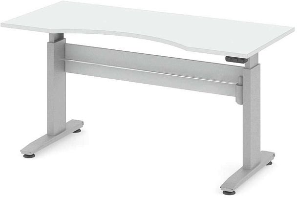 Стол офисный рабочий "Трансформер"  ПК-ТРС-СТЭ180Х80/ЭРД-В1-76 белый - Вид 1