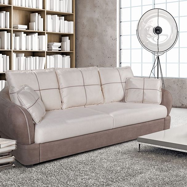 Napoli (Неаполь) диван-кровать прямой, замша - Вид 10