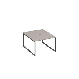 Стол 120 переговорный с металлокаркасом QUATTRO A4 А4 Б4 134 БП мокко премиум / металлокаркас антрацит - Фото предпросмотра