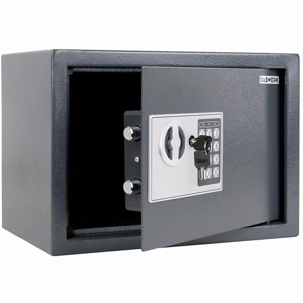 Сейф мебельный DASWERK SC-250EL (250х350х250 мм), электронный замок, графит, 291343 - Вид 2