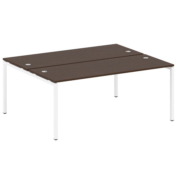 Metal System Quattro Р. ст. на П-образном м/к 40БП.РАС-СП-2.5 Венге/Белый металл 1800*1475*750 - Вид 1