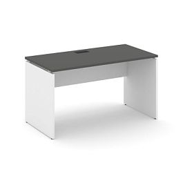 Стайл Проджект Стол письменный SN-D.SP-013 Антрацит NEW/Белый/Черная Заглушка 1380*700*750 - Фото предпросмотра